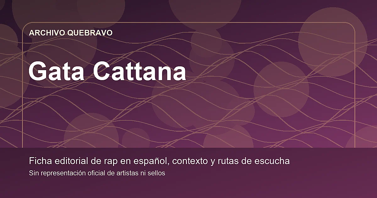 Composición editorial de Gata Cattana para QueBravo
